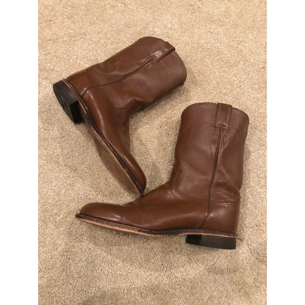 Justin leather boots size 10 men - Picture 5 of 9